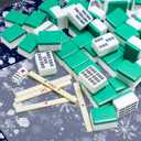 MKGRXZCW Blue Christmas Snowflakes American Mahjong Mat 31.5*31.5