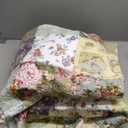 Greenland Home Fashions 100% Cotton Authentic Patchwork Quilted Daybed Set, 5 Piece, Blooming Prairie