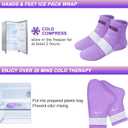 Atsuwell Foot Hand Ice Pack for Chemotherapy, Chemo Cold Gloves and Socks for Neuropathy, Cold Therapy Socks and Cold Gloves Comfort Items for Soothing Discomfort, Chemo Care Package Gift, L/XL