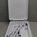 Calmootey 3-Tier Rolling Utility Cart with Drawer,Multifunctional Storage Organizer with Plastic Shelf & Metal Wheels,Storage Cart for Kitchen,Bathroom,Living Room,Office,White