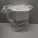 HOMEWATER 10-Cup Pitcher Filter (White)  BPA-Free, High-Capacity 2.4L Pitcher with Fast-Flow Carbon Filter, Wide Mouth for Easy Pouring, Removable Filter Replacement, Locking Lid, and Dishwasher-Safe