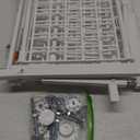 Adjustable Dog Gate - 13-22 Inch Height, 18-43 Inch Width Extension - No Drill Pet Gate for Doorways, Stairs, Puppies - Heavy Duty Metal Safety Gate (White)