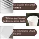120-pack 9 oz Leak-proof white Paper Cups - Disposable paper cups for hot drinks, cold drinks, coffee cups, tea, and other beverages - Holiday Party DIY Office Drinking Cup Supplies (white)