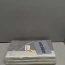 GRANNY SAYS Fabric Storage Bins, Closet Storage Bins for Clothes, Shelf Storage Baskets with Handles, Collapsible Storage Boxes, Decorative Storage Containers, Gray and White, Large, 3-Pack