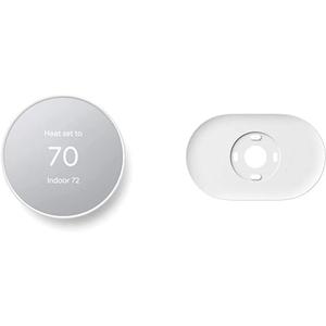 Google Nest Thermostat - Smart Thermostat for Home - Programmable Wifi Thermostat & Trim Kit - Made for the Nest Thermostat - Programmable Wifi Thermostat Accessory - Snow
