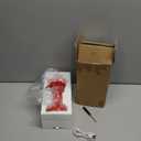 Christmas Snow Globe Lantern, Glitter Lighted Christmas Mini Streetlamp Home Table Decorations-Snowman