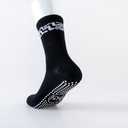 3 x Non-Slip Pilates Socks for Women with Grips  Barre, Yoga, Workout, Studio Grip Socks  Toeless, Breathable, Anti-Skid (One Size, Black)