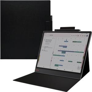 Magnetic Stand Case for 13.3'' Boox Tab X C (2025) / Boox Note Max (2024) Lightweight Book Folio Cover with Anti-Lost Magnetic Pen Buckle & Auto Wake/Sleep (Black)