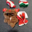 3 Pack Christmas Clothes for 17cm Doll (No Doll), Outfits for 15/17cm Dolls, Stylish Adorable Christmas Clothe Accessories