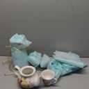 Only 19-Pieces Porcelain Tea Sets For Women, Tea Set For Adult with Golden Metal Rack,Tea Gift Sets for Home&Party(012)