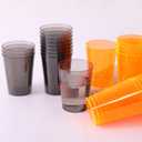 Disposable Hard Plastic Shot Glasses Jello Cups Iridescent Neon Halloween Birthday Christmas Party Supplies (10, ounces)