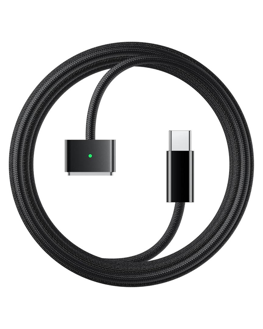 Stouchi USB-C to Magnetic 3 Cable 6.6ft, 140W Fast Charging for MacBook Air (15''/13'' M4 2025, M3 2024, M2 2023, M2 2022), Pro (16"/14" 2024/2023/2021)Black