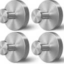 Shower Hooks for Inside Shower,Suction Cup Hooks for Glass Window,Removable Towel Hooks for Bathrooms,4 Packs(Silver)