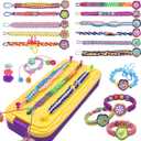 DDAI Arts and Crafts for Kids Age 8-12 Friendship Bracelet Making Kit for Girls - Best Birthday Gifts Ideas for Girl 7 9 10 11 Year Old - Popular Bracelets String Maker Toys Set
