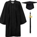 GraduationMall Matte Kindergarten Graduation Gown Cap Set with 2026 Tassel 27 S