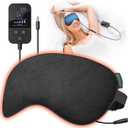 Heated Eye Mask - Rechargeable Electric Eye Mask for Dry Eyes, 2500 mAh Large Battery & Washable Cover, Eye Pad for Sleeping
