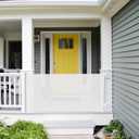 Retractable Baby Gate for Stairs, Dog Gate Indoor 55" Wide × 34" Tall White