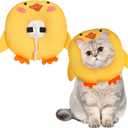 BINGPET Cat Cone Collars Soft,Cat Recovery E Collars After Surgery to Stop Licking,Waterproof Adjustable Elizabeth Neck Cones Cute Pet Donut Pillow for Cats Kitten Puppy Wound Healing After Surgery,S (Small (Neck Girth: 5"-10"))