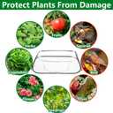 45" x 22" x 16" Pop Up Garden Rows Plants Cover, Raised Garden Beds Vegetable Rows Plant Protector, Insect Bird Barrier Plant Net Cage with Stakes for Protecting Seedlings Fruits Vegetable Row