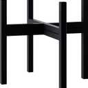 FaithLand Mid Century Plant Stand Indoor Outdoor (EXCLUDING 12" Plant Pot) , Hold Up to 12 Inch Planter, Metal Planter Stand, Potted Plant Holder, Black - Fits Snake Plant - Upgraded Design.