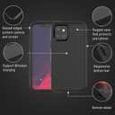 Dikes for iPhone 13 Heavy Duty Phone Case, 3-Layer Pocket-Friendly Durable Full Body Protection Dropproof Protection Shockproof Non-Slip Protective Case for iPhone 13 Case with Screen Protector(Black)