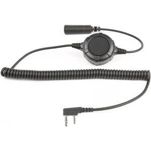 Valhalla PTT Compatible with Baofeng UV-5R & Kenwood 2-Pin Works with Peltor Comtac & MSA Sordin