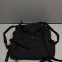 KUOIN Medieval Drawstring Backpack, Vintage LARP Renaissance Bag Ren Fair Fantasy Accessories (Black)