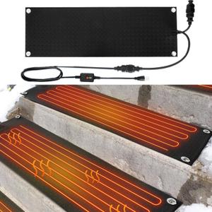 Fuceter 3 Pcs Snow Melting Mats for Stairs, 10"×30" NonSlip Electric Ice Melting Mats with Leakage Protection Device for Winter Steps, Walkway, Floor, Driveway, 140℉ Heating Temperature, 2in/h Speed