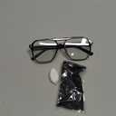 Livho Retro Aviator Blue Light Blocking Glasses for Women Men with Soft Case, Trendy Rectangle Computer Eyeglasses (Transparent)