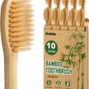Daletu Bamboo Toothbrushes Soft Bristles 10 Pack, Biodegradable BPA Free Soft Bristles Toothbrushes for Adult, Eco-Friendly, Natural Wooden Organic Toothbrush