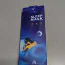 Mavogel Cotton Sleep Mask - Updated Design Light Blocking Sleep Mask, Soft and Comfortable Eye Blindfold for Men Women, Eye Mask for Sleeping/Shift Work, Includes Travel Pouch, Grey & Black