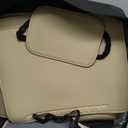 Coverado Universal Seat Covers Full Set, 5 Seats Universal Seat Covers for Cars, Waterproof NAPPA Leather Car Seat Covers with Head Pillow, Auto Protectors Fit for Most Sedans SUV Pick-up Truck, Beige