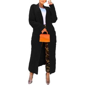 Nimsruc Cardigan Sweaters for Women Casual (Medium, Black)