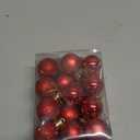 Christmas Balls Ornaments,24pcs Xmas Tree Decorations,Holiday Hanging Balls,Birthday Holiday Wedding Christmas Ornaments(Red)