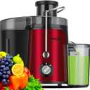 Juicer Machine, 600W Juicer with 3.5 Wide Chute for Whole Fruits and Veg, Juice Extractor with 3 Speeds, BPA Free, Easy to Clean, Compact Centrifugal Juicer Anti-drip