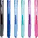 6 Pcs Erasable Colored Pens Erasable Retractable Colored Pens Colored Gel Pens 0.5mm Point Pen Cute Erasable Pens Office School Pens Women Girls Men Boys Pens (6Pcs Colored)