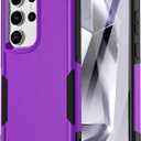 AICase for Samsung Galaxy S24 Ultra Case,Heavy Duty 2-Layer Pocket-Friendly Durable Military Grade Protection Shockproof/Drop Proof Protective Cover for Samsung Galaxy S24 Ultra 5G 6.8" 2024_5 (Purple)