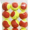 Kids Tennis Balls, Pressureless Tennis Balls for Kids Practice, Made of Premium Durable Felt, Idea for Little Beginner Training (Kids 36Ft (75% Slower Speeds))