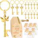 24 Sets Thanksgiving Party Bulk Happy Friendsgiving Gifts Include Maple Leaf Keychain Bottle Opener Gift Favors Happy Friendsgiving Card Organza Bag for Fall Favors Decoration