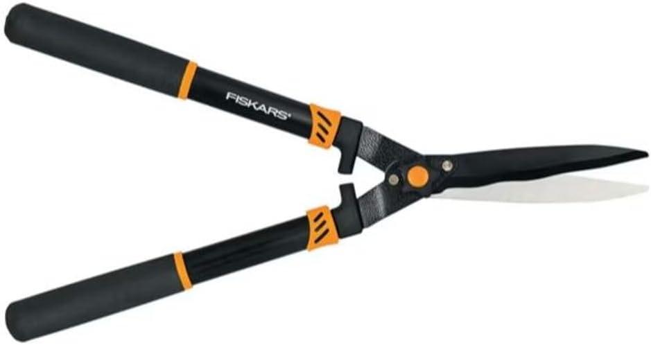 Fiskars 8In Steel Adjustable Blade Hedge Shear With Steel Handle