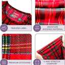 Rocky Thermal Underwear for Kids, Girls Thermals Long Johns Underwear, Base Layer for Cold weather/skiing (XX-Small, Red Plaid)