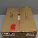 IBUYKE Rectangular Makeup Stool with Adjustable Feet and Storage Space, Footrest Chair, PU Vanity Seat, Multi-Use as Small Side Table or Ottoman, for Bedroom, White