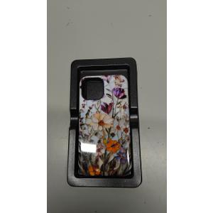 LUHOURI for iPhone 12 Mini Case,Wireless Charging Compatible,Dual-Layer - Soft Silicone Inner + Hard Outer Shell,Cute Wildflower Design,Protective Phone Cover for Women - Marble Pressed Flowers