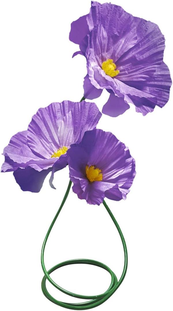 ASDFG Fake Flower for Decoration, Artificial Flowers Decor with Stems for Wedding Baby Shower Birthday Christmas Party Banquet Backdrop Shop Window Display Props 3 Pack (Purple) (Szi)