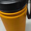 koodee Insulated Water Bottle, 18 oz Stainless Steel Double Wall Vacuum Wide Mouth Sport Bottle with Leakproof Spout Lid (Cosmic Orange）