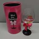 Happy Birthday Wine Glass for Women | Fun Gift Idea for Best Friend, Sister, Mom, Grandma, Aunt, Mimi, Teacher | Fabulous Any Age Bday Girl Present for Her | Big Glitter Decorated Glassware