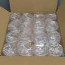 16Pcs Toppings Containers with Lids and Spoon with Tag, 7.1 Oz Clear Acrylic Sugar Salt Dispenser for Countertop, Ice Cream Sundae Toppings, Condiment Organizer Set for Restaurant Supplies