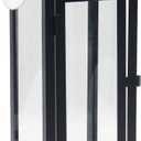 12.4" Black Metal Modern Candle Lantern