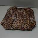 PVC Tote Bag for Women Large Tote Purse Kraft Paper Letter Print Hobo Handbags for Work Beach Shopping Travel