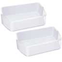 DA97-12657A Refrigerator Door Shelf(Left) for Samsung Refrigerator Door Shelf Replacement Fridge Shelf Replacement Parts RF260BEAESR, RF261BEAESR, RF262BEAESR, PS4176661,AP5621270 Door Bin-2 Pack